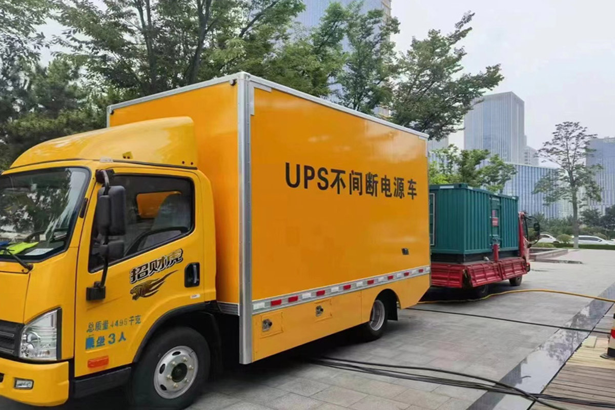 长丰镇发电机租赁施工现场